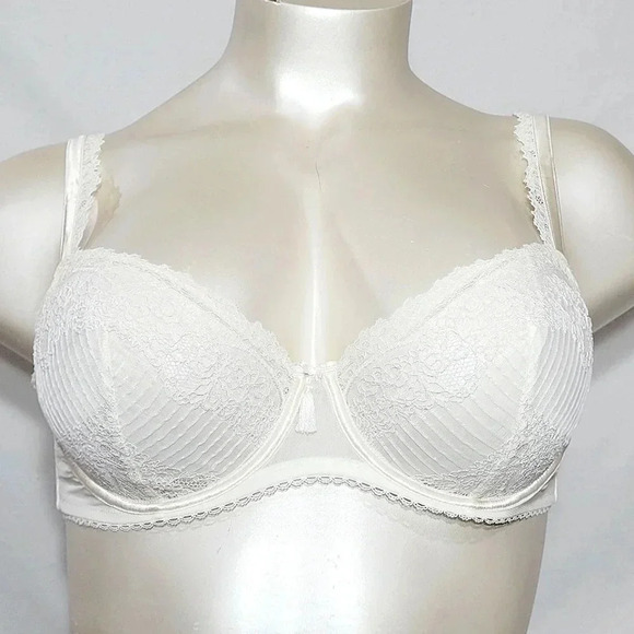 36C Paramour 115056 Amourette Unlined Lace UW Bra Ivory NWT - Picture 1 of 11